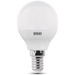 Лампа светодиодная шар 10W/ E14 2700K 220V(малый шар) Gauss Elementary (53110)