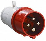 Вилка силовая ССИ-024, 3Р+РЕ, 32А, 380В, IP44, ИЭК